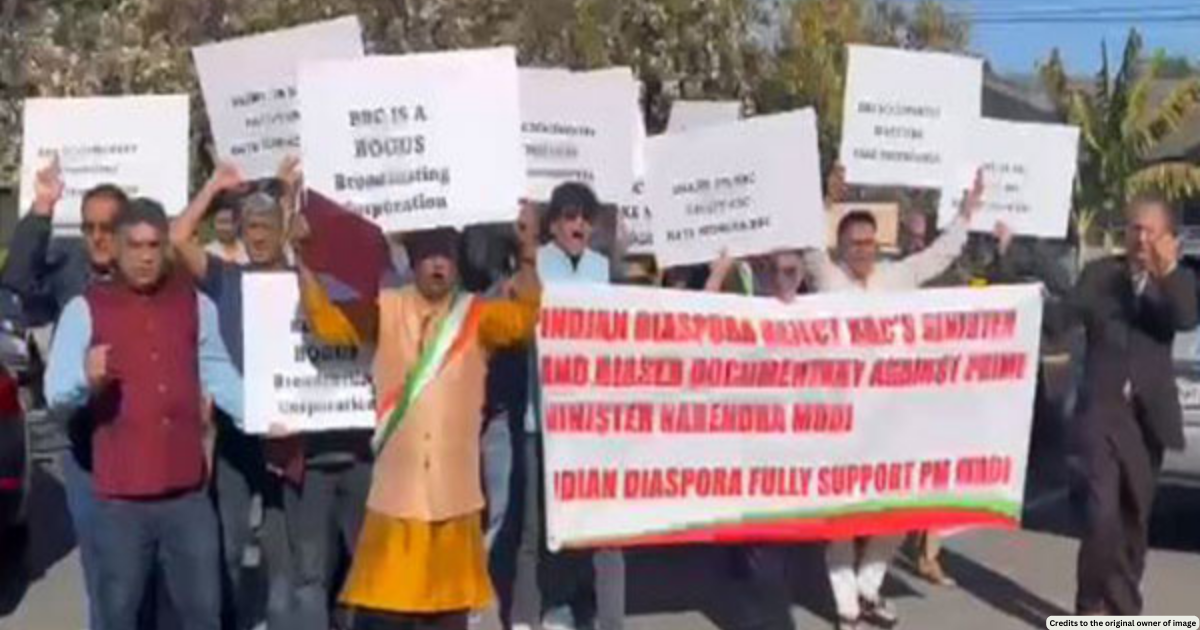 US: Indian diaspora holds protest in California against BBC documentary on PM Modi